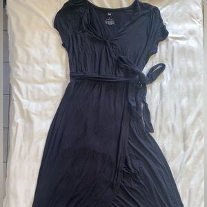 Assymetrical Black Maxi Dress